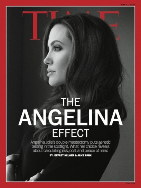 A. Jolie, na capa da Time.